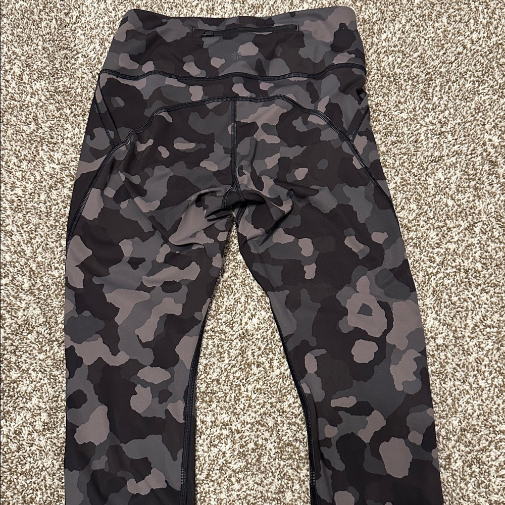 Athleta Camouflage Leggings - Gray and Black - Picture 4 of 7